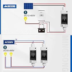 MINGSONG Solar Panels Disconnect Switch 32Amp DC