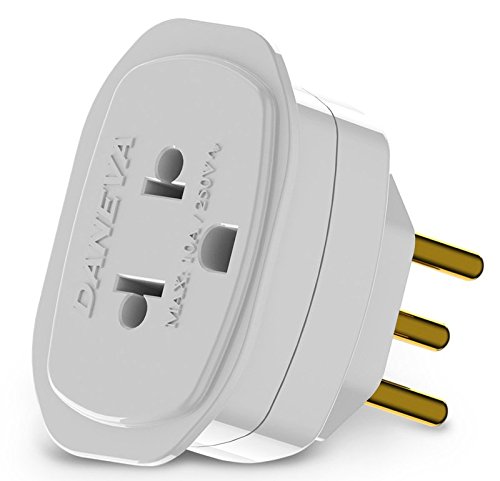 Pino Adaptador 2 Pólos e Terra Universal 1662 Daneva