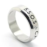 Fanstown Luke handmade titanium birthday ring necklace