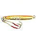 Fish Wow! 10pcs 100g Fishing Metal Vertical Trolling jig 3.5oz Knife Jig with Two Assist Hooks 5 Colors…