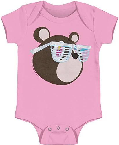 Kanye West Boys' Bear Bodysuit Pink