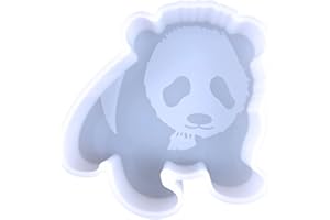 PEVOGON Car Freshie Silicone Mold Resin Casting Mold for Aroma Beads Soap Candle Clay Craft Decoration (Panda)