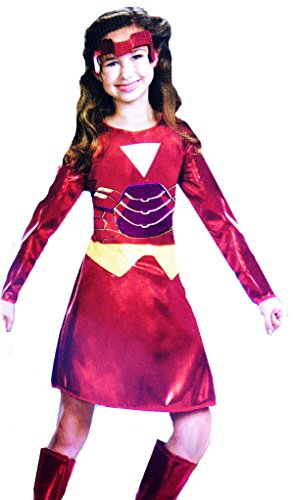Girls Iron Man 2 Ironette Costume Medium 7 8