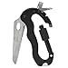 G-JMD EDC 5 in 1 Aluminum Climbing Carabiner Hook Gear Multi-functional Tool Buckle Rock Lock Keychain