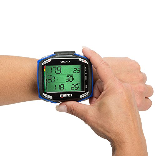 Mares Quad Dive Computer Blue with Interface BLUELINK PRO