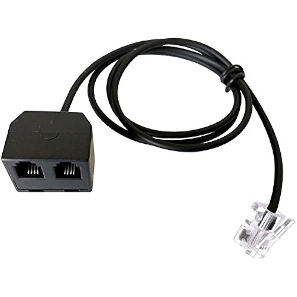 Telephone RJ9 4P4C Training Adapter Y Splitter For Headset Handset
