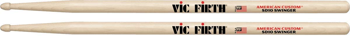Vic FIrth - American Custom® Drumsticks SD10 - Swinger - Maple - Wood Tip