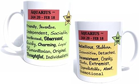 Aquarius zodiac coffee mug - astrology - aquarius mug