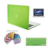 Macbook Air 11 Case,TECOOL Hard Plastic Shell with Screen Protector and Keyboard Cover for MacBook Air 11.6 inch Model:A1370 and A1465 (Green)