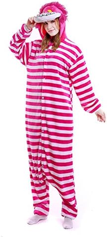 YACHUN Adult Unicorn Pajamas Animal Costume Cosplay Onesie Halloween Gift Cheshire Cat XL