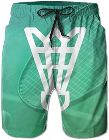Quick Dry Men's Beach Shorts Badminton Bookings Mesh Lining Surfing Swim Board Trunks with Pockets