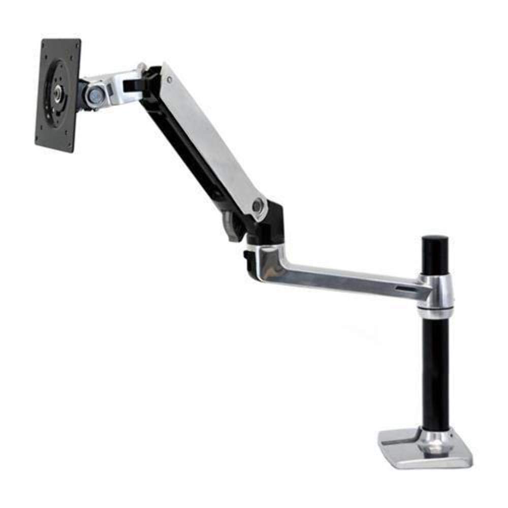 Ergotron LX Desk Monitor Arm, Tall Pole 25Inch Extension, Polished