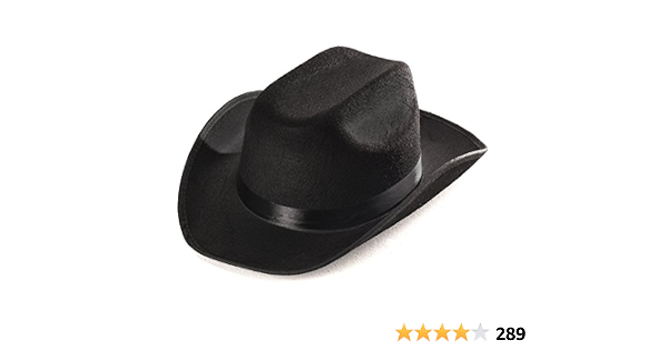 Funny Party Hats Black Cowboy Hat 