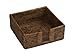 Caspari Rattan Luncheon Napkin Holder in Dark Natural Brown, 1 Each
