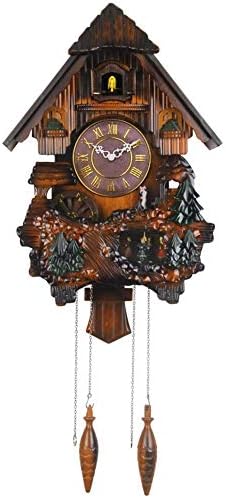 ヨーロッパのスイングウォールクロック 音楽時間ごとのチャイム鳩時計子供部屋用の