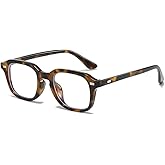 YAMEIZE Retro Square Blue Light Blocking Glasses for Women Men Vintage Anti Blue Light Eyeglasses Computer Glasses