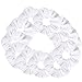GUVASS 12 Pack Hair Scrunchies White Velvet Elastics Scrunchy Bobbles Soft Hair Bands Hair Ties