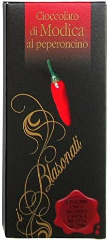 I Blasonati: Modica Chocolate, Pepper Taste 3.5 Ounce (100gr) Packages (Pack of 3) [ Italian Import ]