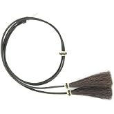 M&amp;F Western Genuine Leather Stampede Strings with Horsehair Tassels, 24"