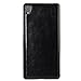 Xperia XA Ultra Case, Linkertech Magnetic Detachable 2 in 1 Leather Wallet Flip Pouch Case Cover with 12 Card Slots and Wrist Strap for Sony Xperia XA Ultra/Xperia C6 (Black)