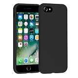 iPhone 8 Case, iPhone 7 Case, Chiyanhu [Love Series] Liquid Silicone Gel Rubber Case with Soft Microfiber Cloth Lining Cushion for Apple iPhone 8 (2017) / iPhone 7 (2016), Light Blue (Black)...