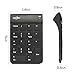 BATTOP 2.4G Wireless Numeric Keypad for Laptop Notebook with Receiver (Black)