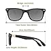 Dollger Polarized Sunglasses for Men Women Brand Designer Retro Classic Trendy 80s Black Sunglasses for Driving, 52