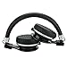 Headphones, Wim HM770 Foldable Headphones with Microphone and Volume Control,Stereo Headset for Kids/Adults,Compatible for iPhone,iPod,iPad,Samsung,HTC,Android Phones,Laptop,MP3/4 (Black)