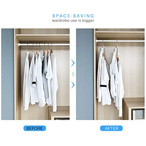 Cascading Clothes Hanger Hooks,Space Saving Series MultiFunction Multi