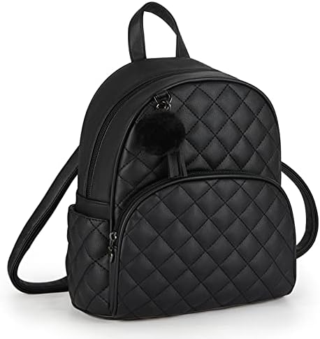 Women Black Leather Cute Bowknot Small Backpack Purse 61vD12JvjvL._AC_UY1000_.jpg main image 4