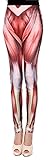 EPYA Women's Fashion Digital Pattern Print Sheer Footless Leggings