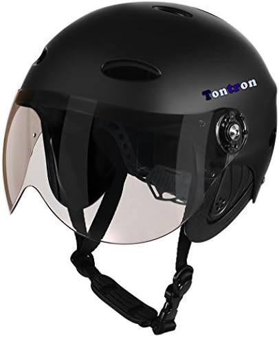 Matte Black Helmet with Brown Visor, Large_Visor(Outside Anti-Scratch/Inside Anti-Fog))