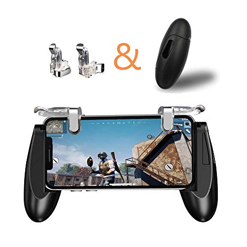 Mobile Game Controller Claw,l1r1 Mobile Phone Game Controller Joystick Triggers Game Holder Fire Button (Adjustable Clip, Game Grip)