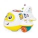Advanced Play airplane toy bump and go plane with music flashing lights and realistic engine sounds great gift for little baby toddlers boys and girls