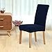 Deconovo Universal Dining Chair Covers Strench Navy Blue Water Resistant Seat Slip Covers, Set of 4