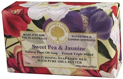 Australian Soapworks Wavertree & London 200g Soap Set of 4 - Sweet Pea & Jasmine
