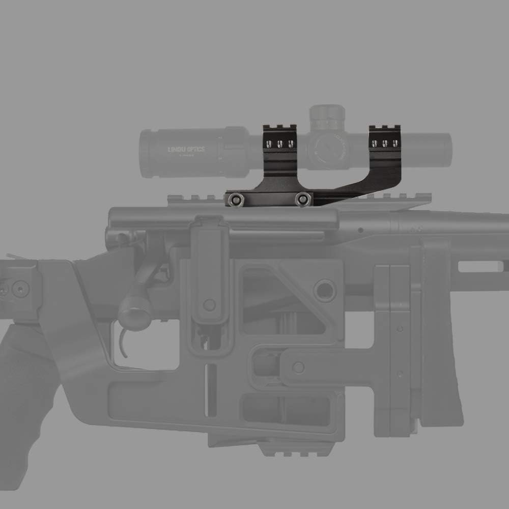 lasdolod Offset Cantilever Rifle Scope Mount, Diameter 1 inch / 30mm Dual Rings | 20mm Picatinny Rail : Sports & Outdoors