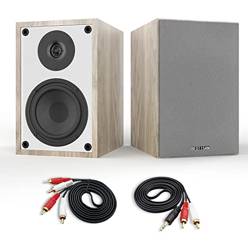 BESTISAN Bookshelf Speakers, Bluetooth Bookshelf Speakers, Wireless