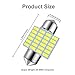 6pcs 31mm DE3175 DE3021 LED Light Bulbs for Car Interior Lights Map Dome Door Courtesy Light Bulbs-Earthland 31mm 1.25'' DE3021 DE3022 Festoon LED bulbs...