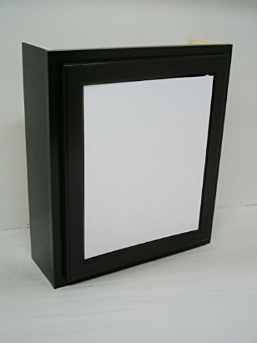 Black Lacquered Mirrored Medicine Cabinet