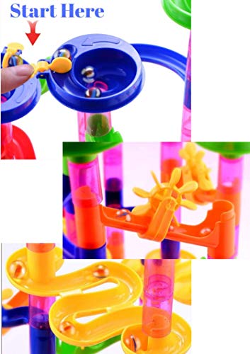 image for STEMBrainz Marble Run Super Set - 130 Pieces with Instruction (100 Pie