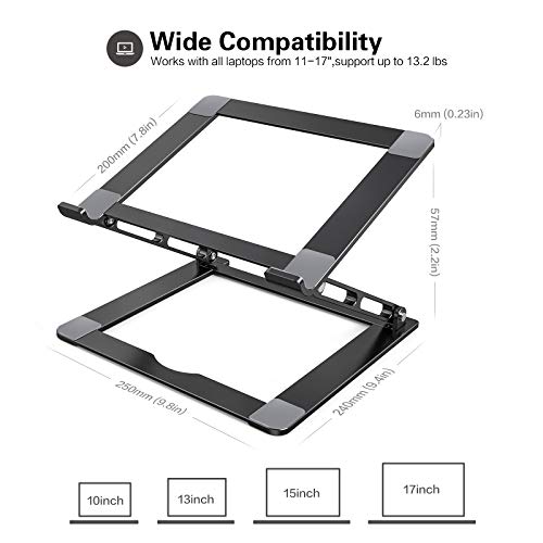 Laptop Stand for Desk, YoFeW Aluminum Laptop Riser Holder, Ergonomic