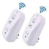 Hausbell Wifi Smart Plug Alexa Smart Plug Compatible with Alexa, Echo, Google Home, WiFi Outlet Mini Socket Remote Control No Hub Required Only Supports 2.4GHz Network, UL Listed 2 Pack (SM-PW701U)