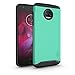 TUDIA DualShield Designed for Moto Z2 Force Case, [Merge] Dual Layer Slim Hard Matte Back Heavy Duty Case for Motorola Moto Z2 Force (Mint)