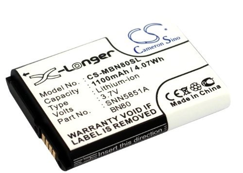vintrons (TM) Bundle - 1100mAh Replacement Battery For MOTOROLA Backflip, MT820, + vintrons Coaster