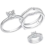 SHELOVES Princess CZ Wedding Ring Guard Rings