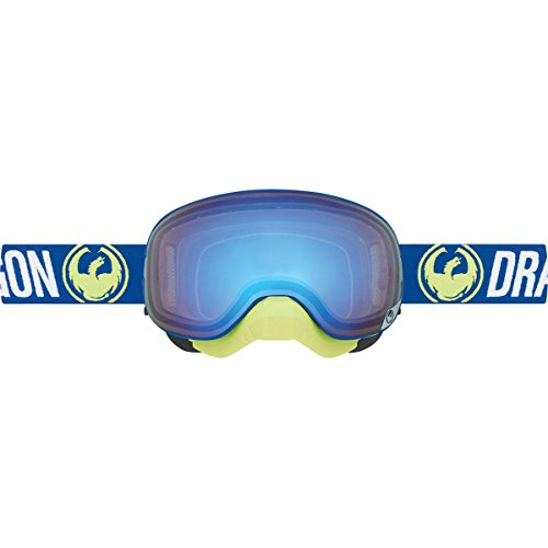 Dragon Alliance Flash Blue Unisex X2 Snow Goggles Eyewear, Yellow Blue Ion/Orange, One Size