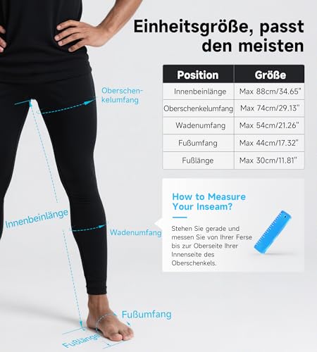 ALLJOY Leg Massager Leg Massager Leg Compression Massager Helps Relieve Muscle Fatigue