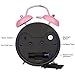 Peakeep 4 Inches Twin Bell Loud Alarm Clock for Heavy Sleepers Kids, Battery Operated Old Fashioned Alarm Clock (3D-Dial, Pink)