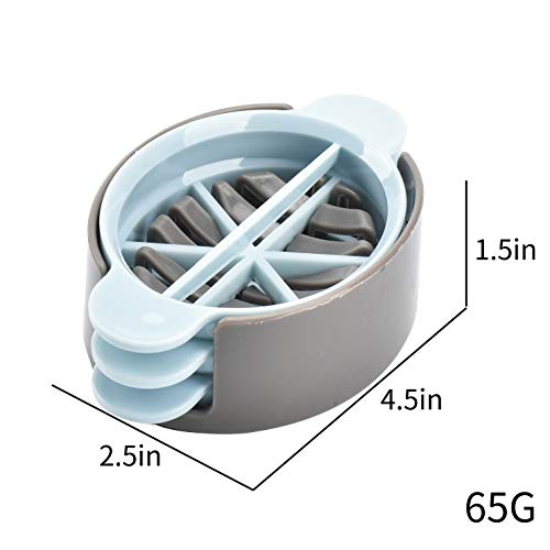 Egg Slicer,Egg Cutter,3 in 1 Multifunctional,3 Different Cutting Shapes,Egg Salad,Convenient,Creative,Blue